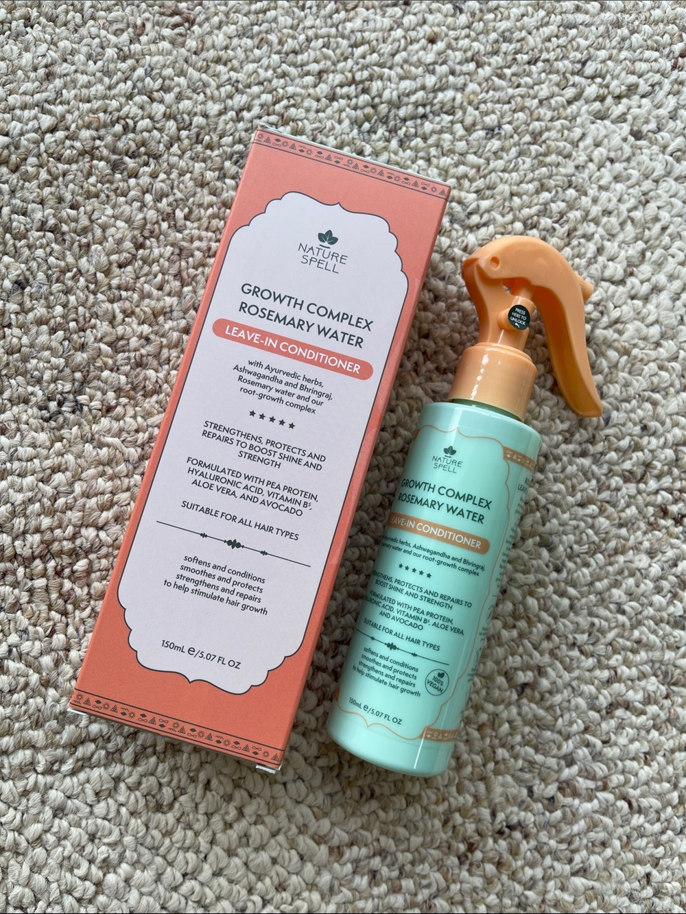 Nature Spell Growth Complex Rosemary Water Leave-In Conditioner